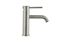 Tvättställsblandare Slim Vinkel Borstad 183 mm